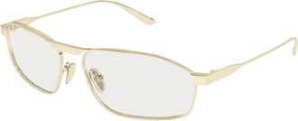 Balenciaga Rechthoekige Zonnebril van Metaal - Heren - Zonnebrillen - Geel - 63 MM - Nylon - Accessoires