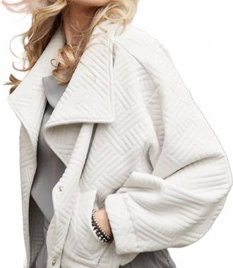 Lola & Sophie Quilted Jacket In Cloud