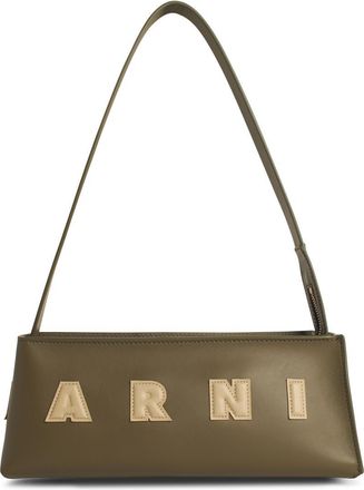 Marni Museo Baguette Bag in Green Lear