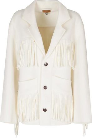 Alanui Giacca Spirit Of The West - - Knitwear - Donna - Bianco - S