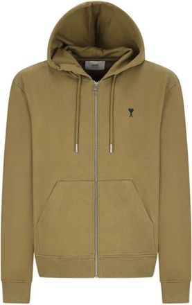 Ami Molleton Tactische Jas - Heren - Vesten met rits - Bruin - 3XL - Hoodies & sweatvesten