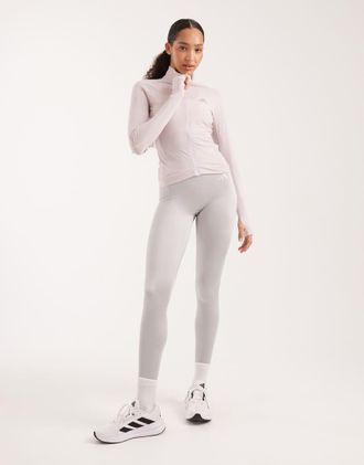 adidas Optime Essentials - Leggings a 7/8 lucidi color grigio due
