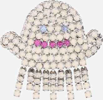 Lisa C Spilla In Ottone Con Cristalli A Forma Di Fantasma