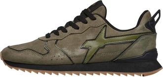 W6YZ Suede sneakers Jet-M. - Heren - Sneakers - Groen - 43 EU - Schoenen