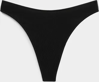 Miiyu Womens High-cut essential thong Organic cotton
