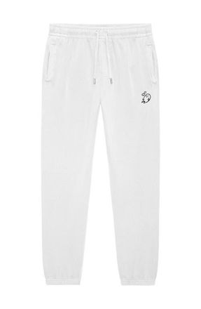 Dalix Womens Heartly Ghost Heavy Weight Fleece Sweatpant in White at Nordstrom, Size 3X-Large
