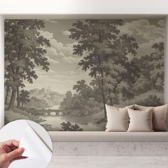 Tulup Carta Da Parati Autoadesiva - Impermeabile - Murale Da Parete - Decorazione Murale - Castello E Ponte 208x146 Cm