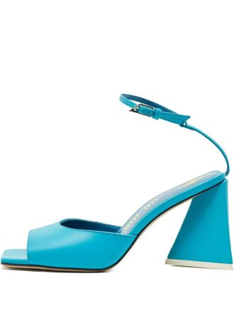 The Attico Piper leather sandals - Blue