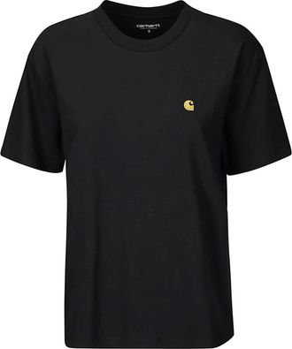 Carhartt Work in Progress Carhartt Wip, T-Shirts, female, Black, Size: XS Chase T-Shirt