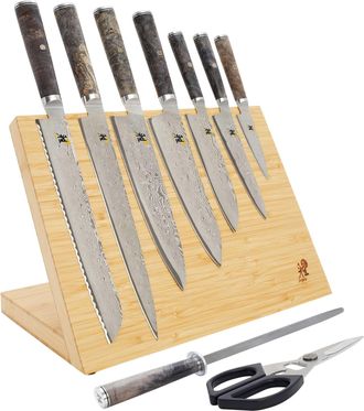 Miyabi Black 5000MCD67 10-pc set, light brown Knife Block