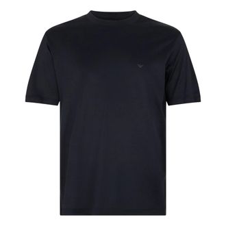 Emporio Armani Travel Essential Lyocell-blend Jersey T-shirt - Heren - T-shirts - Zwart - S - Katoen - Tops