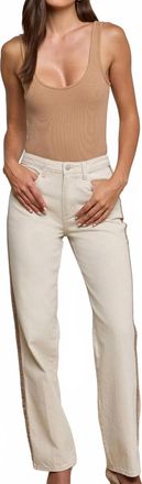 L'agence Jones Stovepipe Jean In Desert Tan Taupe
