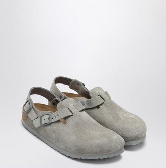 Birkenstock Stone Grey Suede Tokyo Slipper
