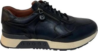 Greve Haarlem Sneaker - Heren - Sneakers - Blauw - 44 1/2 EU - Leer - Schoenen