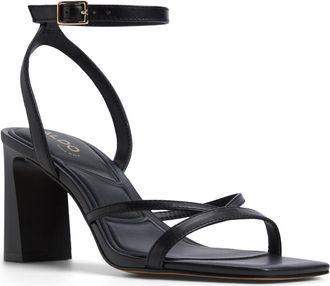 Aldo Stellare Ankle Strap Sandal in Other Black at Nordstrom, Size 8.5