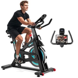 OEM Bicicleta De Apartamento Con App - Silenciosa Con Resistencia Magn&eacute;tica Ajustable - Pantalla Lcd - Para Entrenamiento Cardio - Capacidad 150kg