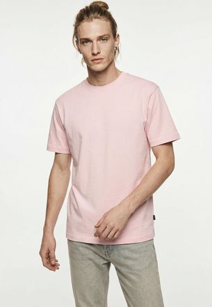 Only & Sons Rundhalsshirt ONLY & SONS ONSFRED RLX SS TEE, Herren, Gr. XXL, veiled pink, Single Jersey, Obermaterial: 100% Baumwolle, unifarben, relaxed fit normal