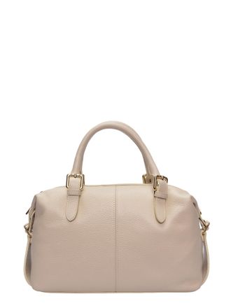 Luisa Vannini Beige Rundleer Tas