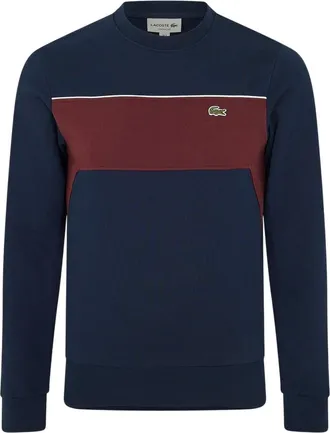 Lacoste Heren Sweatshirt Kleurblok (Marineblauw)