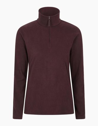 Mountain Warehouse Womens Mountain Warehouse Womens/Ladies Camber II Fleece Top - Brown - Size: 18/20