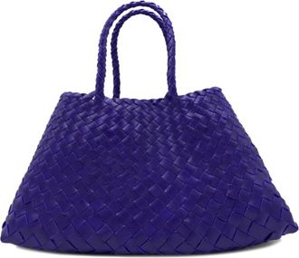 Dragon Diffusion Santa Croce Small Tapered Leather Strap - Dames - Shoppers - Paars - ONE Size - Leer - Tassen