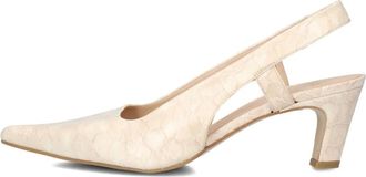 Zinda Schoenen, Dames, Beige, 39 EU, Leer, Slingbacks 3408