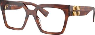 Miu Miu Mu 04Uv Optical Frame - unisex - Brillen - Bruin - 52 MM - Accessoires