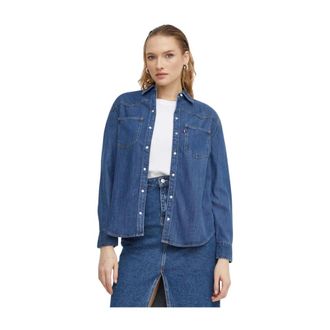 Levi's Dames, Blouses & Shirts, Blauw, Maat: XS Katoen