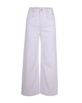 Isabel Marant High-Waisted Wide-Leg Cotton Denim Jeans