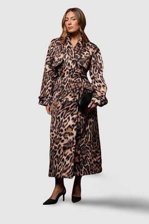 Coast Muse Leopard Trench Coat at Nordstrom, Size 6