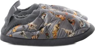 Undercover quilted sneakers - men - Rubber/Down/Polyester/Fabric/Feather/Artificial Leather - L - Grey