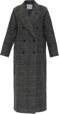 Samsøe & Samsøe Cappotto doppiopetto Sajilla a quadri - Grigio