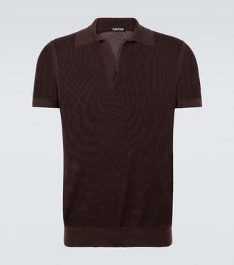Tom Ford Polo in cotone e seta
