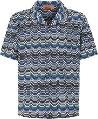 Missoni Camicia a maniche corte - Blu