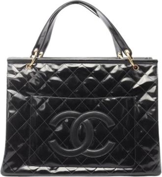 Chanel Pre-owned Handbags, female, Black, Size: ONE SIZE Pre-owned Matelasse Tote Bag