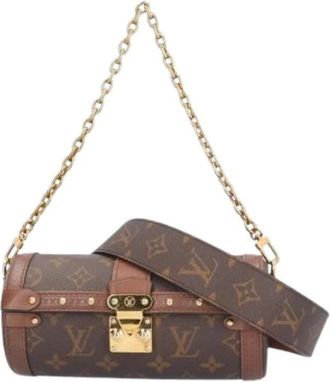 Louis Vuitton Pre-owned Canvas Cross Body Bag - Dames - Vintage Schoudertas - Bruin - ONE Size - Vintage
