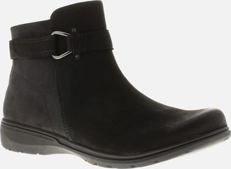 Clarks Womens Clarks Womens Ankle Boots Carleigh Drift Leather Zip black UK Size - Size: 7.5