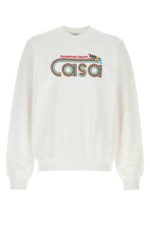 Casablanca Witte Katoenen Sweatshirt