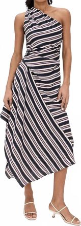 A.L.C. Lyn Dress In Navy Stripe