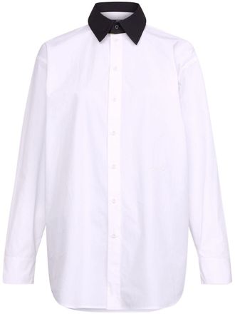 Karl Lagerfeld x Cara Delevingne Camicia con colletto rimovibile - Bianco