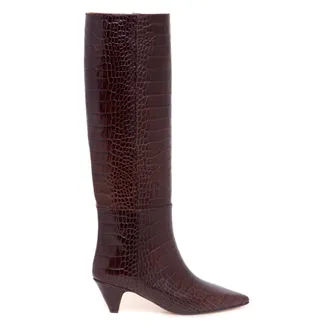Anna F. High Boots - female - Anna F. - Heeled Boots - Brown - 4 1/2 UK - Shoes