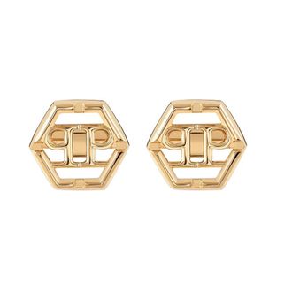 Philipp Plein Icon Pj 9Aa 11Cu - Dames - Oorbellen - Geel - ONE Size - Accessoires