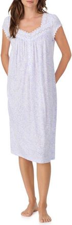 Eileen West Waltz Floral Nightgown in Lavender Print at Nordstrom, Size X-Large