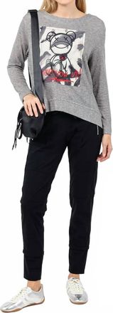 Terre Alte Never Grow Up Graphic Sweater In Cement