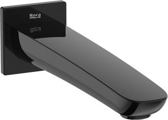 Roca Roca - Ca&ntilde;o De Pared Para Ba&ntilde;era Insignia Color: Negro Titanio Cepillado
