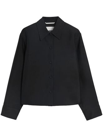 Jil Sander button-up shirt jacket - Black