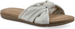White Mountain Fasha Slide Sandal in White Smooth at Nordstrom Rack, Size 9.5