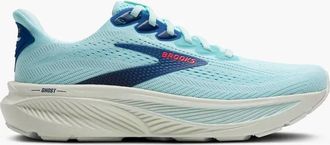 Brooks Womens Ghost 17 Running Shoes In Clearwater/navy/peony