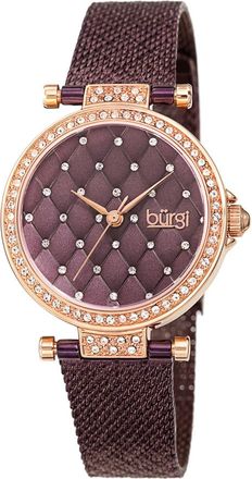 Bürgi Argyle Style Purple Dial Ladies Watch BUR263PU