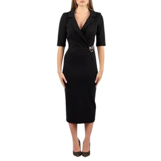 Pinko Pinko, Kleedjes, Dames, Zwart, L, Polyester, Arnebia Jurk